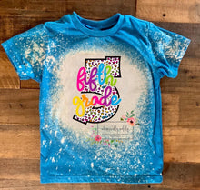 Load image into Gallery viewer, Tie dye bleached grade shirts (Pre-k thru 6th)
