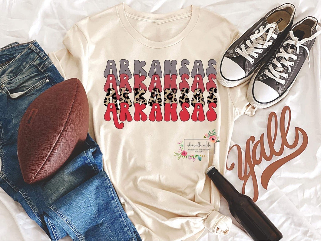 Arkansas Bubble Letters