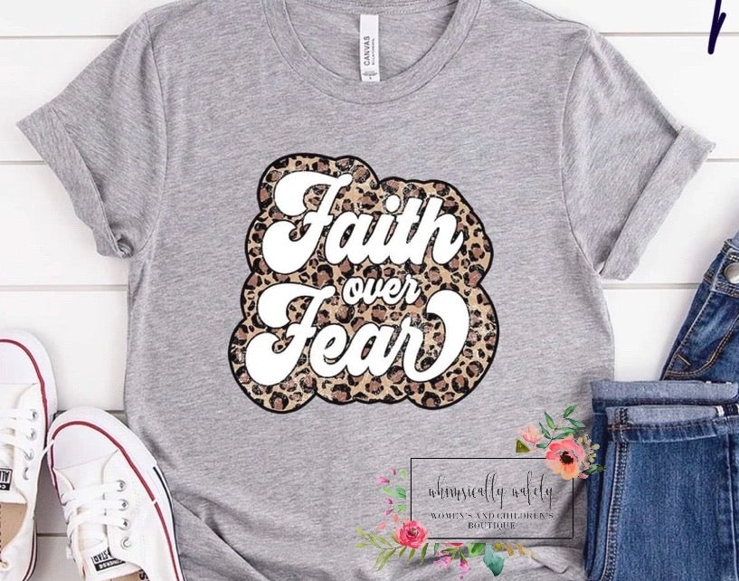 Faith over fear leopard