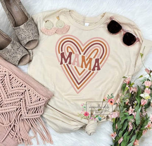 Retro heart Mama/mini
