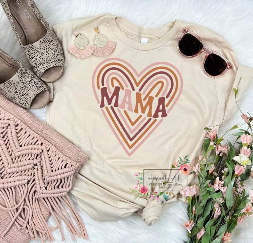 Retro heart Mama/mini