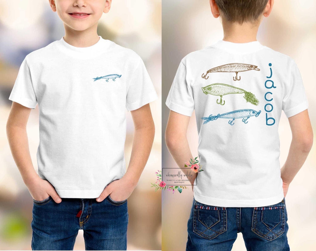 Custom fishing name tee