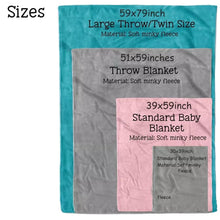 Load image into Gallery viewer, Customized fleece blankets
