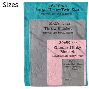 Customized fleece blankets
