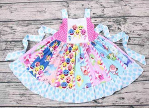 Baby shark twirl dress