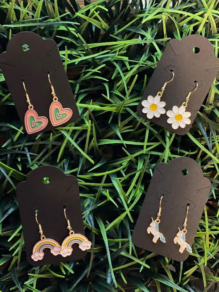 Little girl dangle earrings