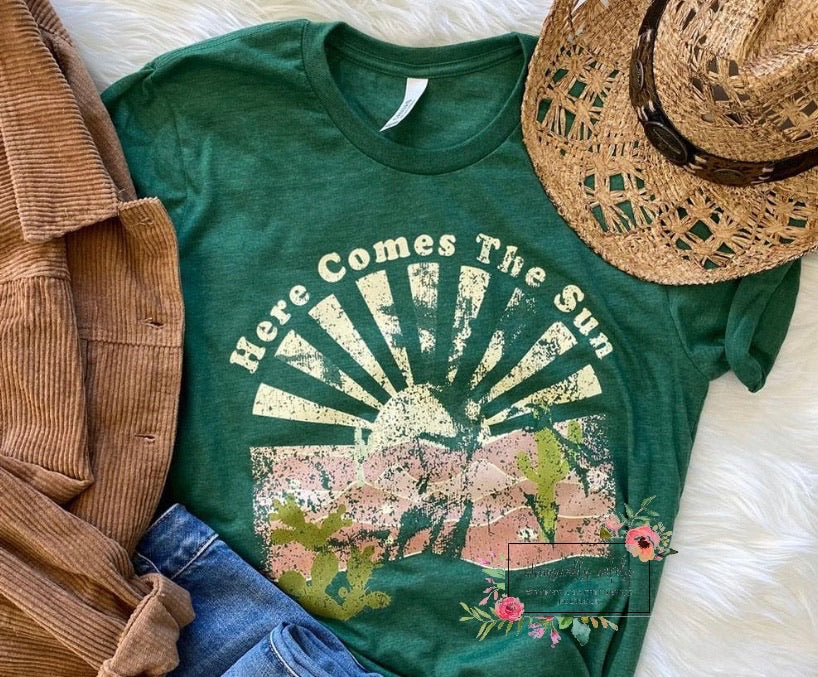 Here comes the sun-pink vintage version
