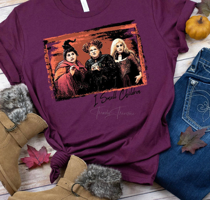 Sanderson sisters “I smell children”