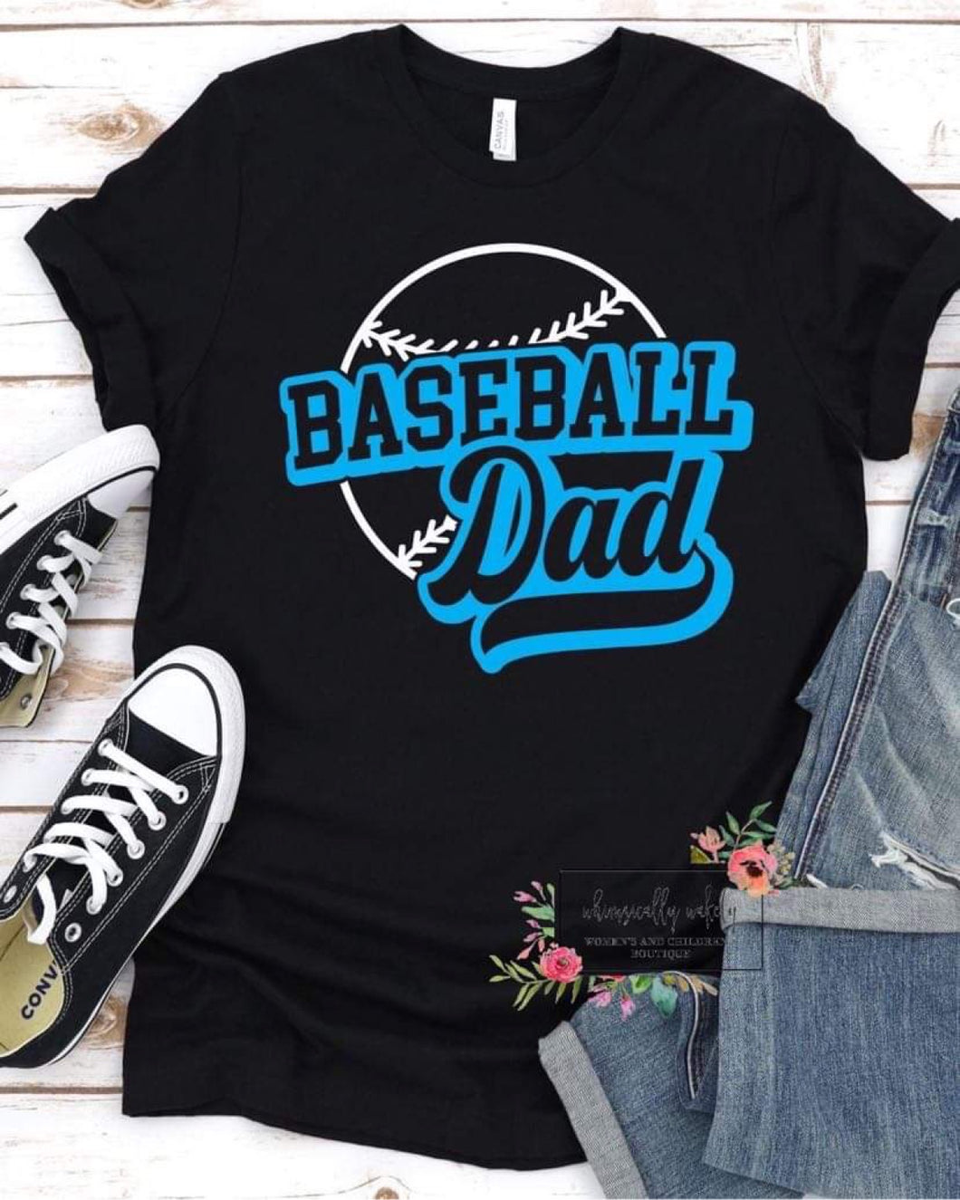 Baseball Dad (blue letters)
