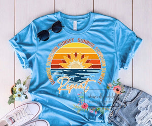 Sunrise sunburn sunset repeat new