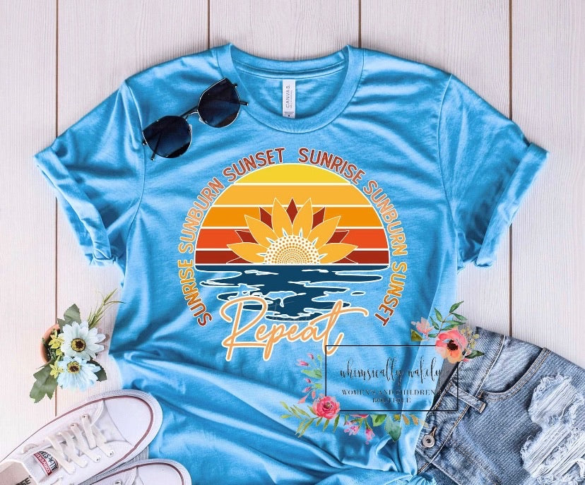 Sunrise sunburn sunset repeat new