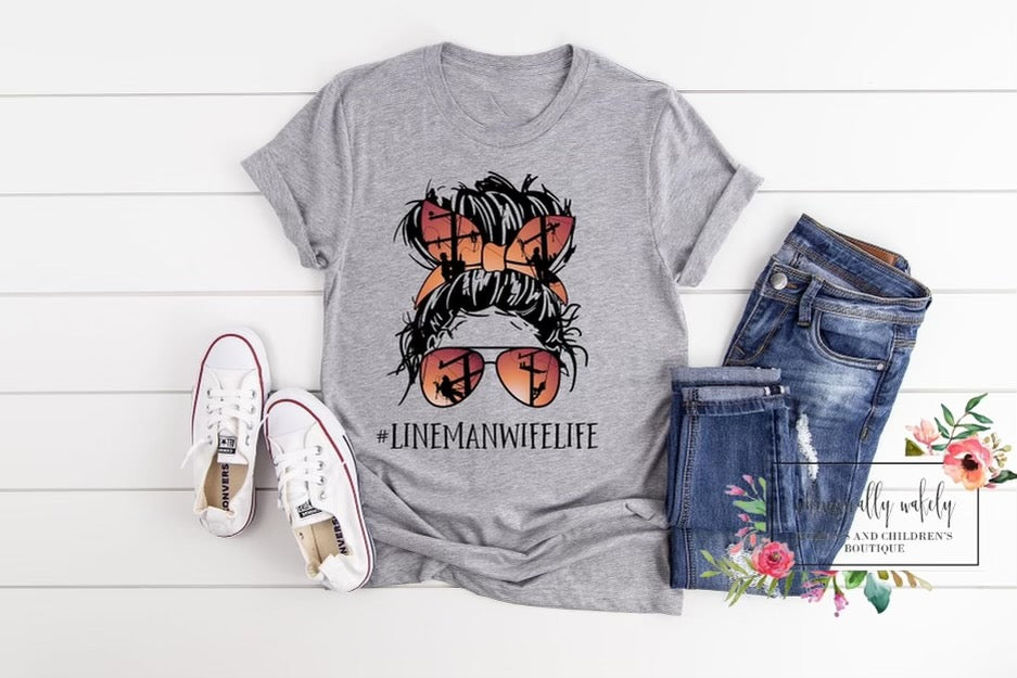 messybun hashtag tees