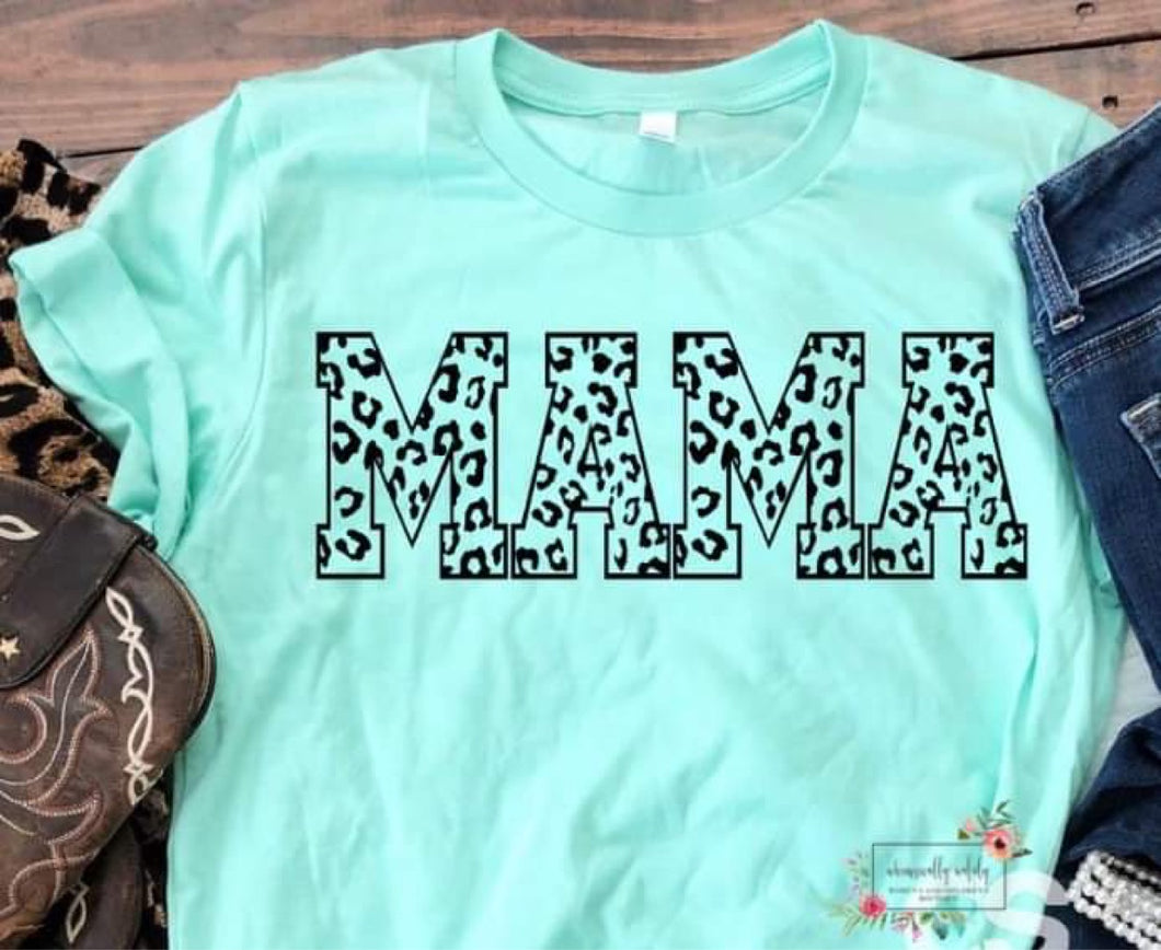 Mama (leopard letters)