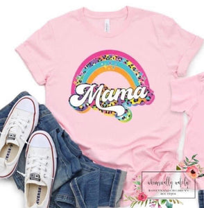 Mama colorful rainbow