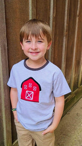 Striped Barn Raglan