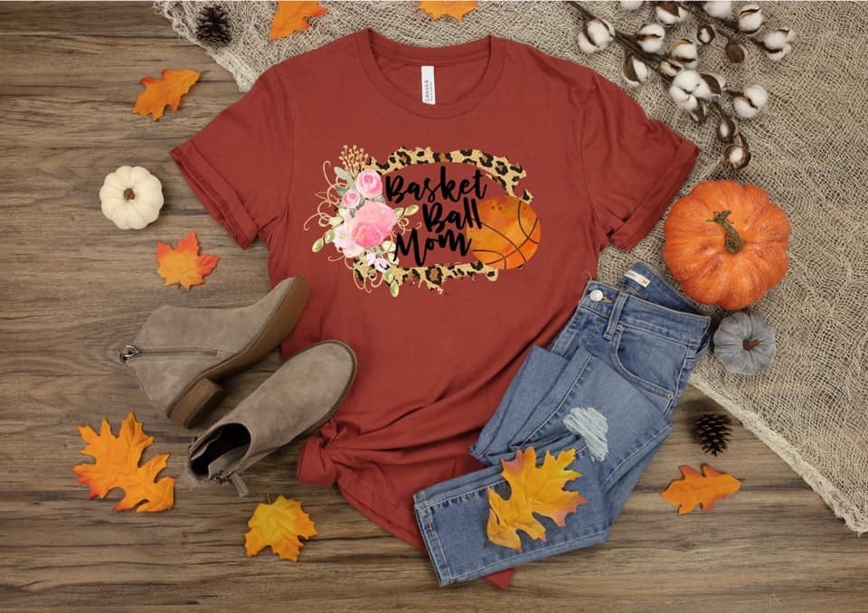 Basketball Mom (floral/leopard)