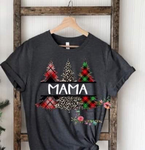 Christmas tree personalized tee