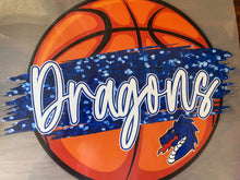 Load image into Gallery viewer, Glitter Basketball Airedales/Dragons
