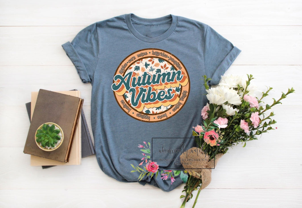 Autumn vibes leaf print