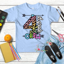 Load image into Gallery viewer, Multicolor leopard print back to school tees

