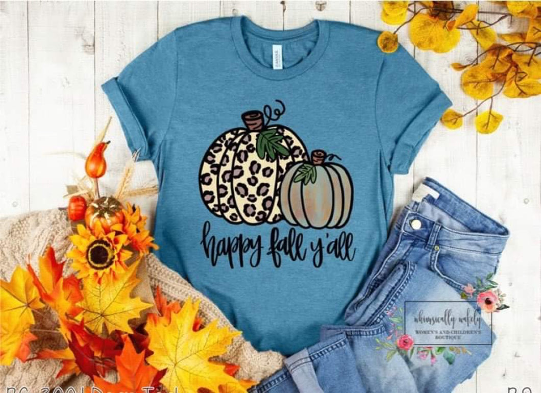 Happy fall y’all (leopard pumpkin)