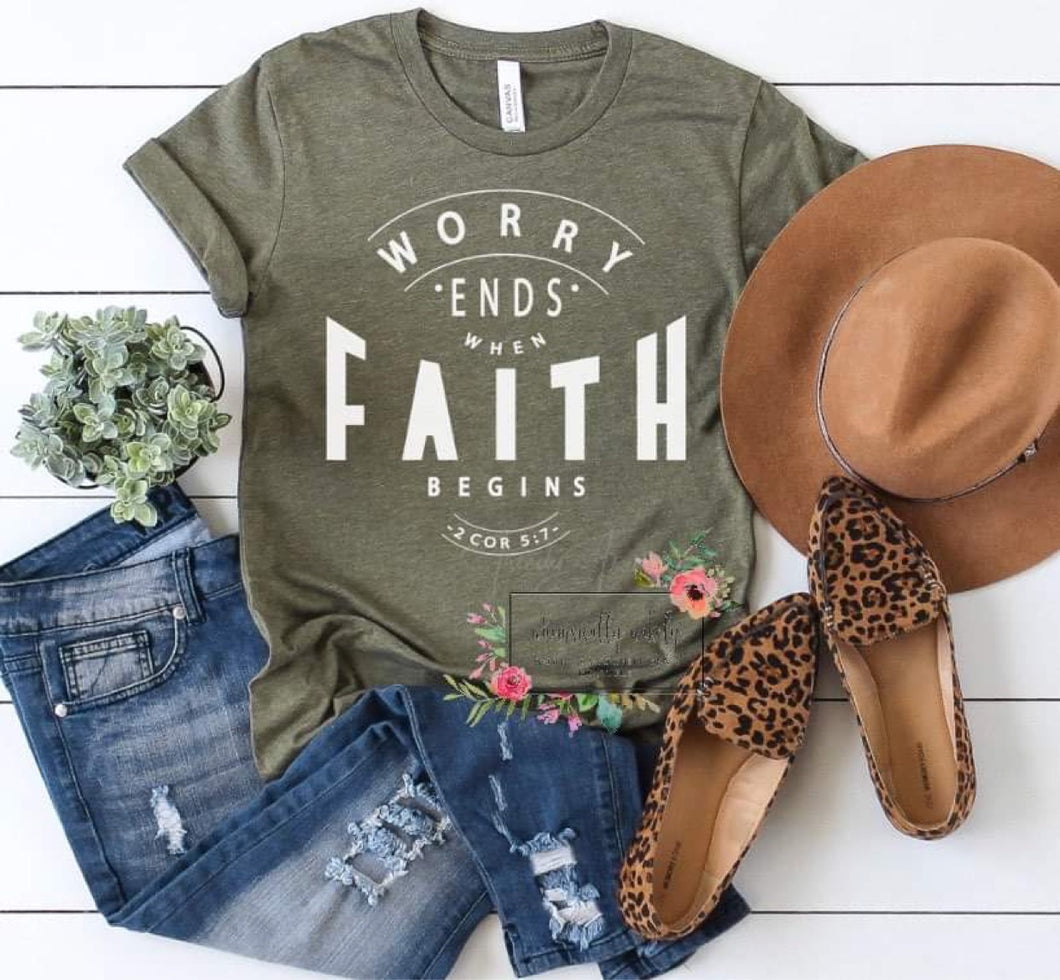 Worry Ends When Faith Begins