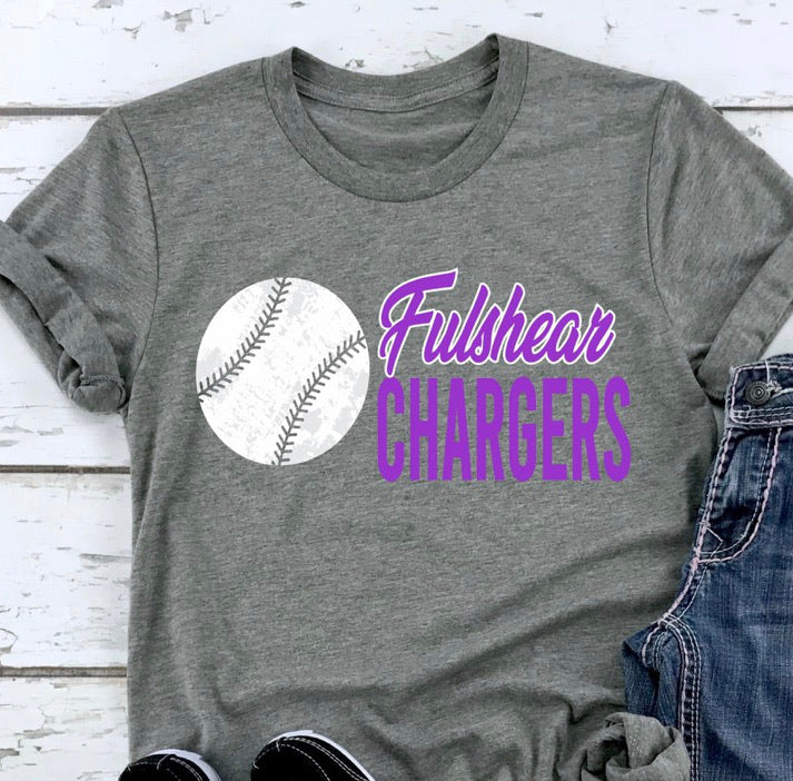 Custom team baseball tee (customize for your school)!
