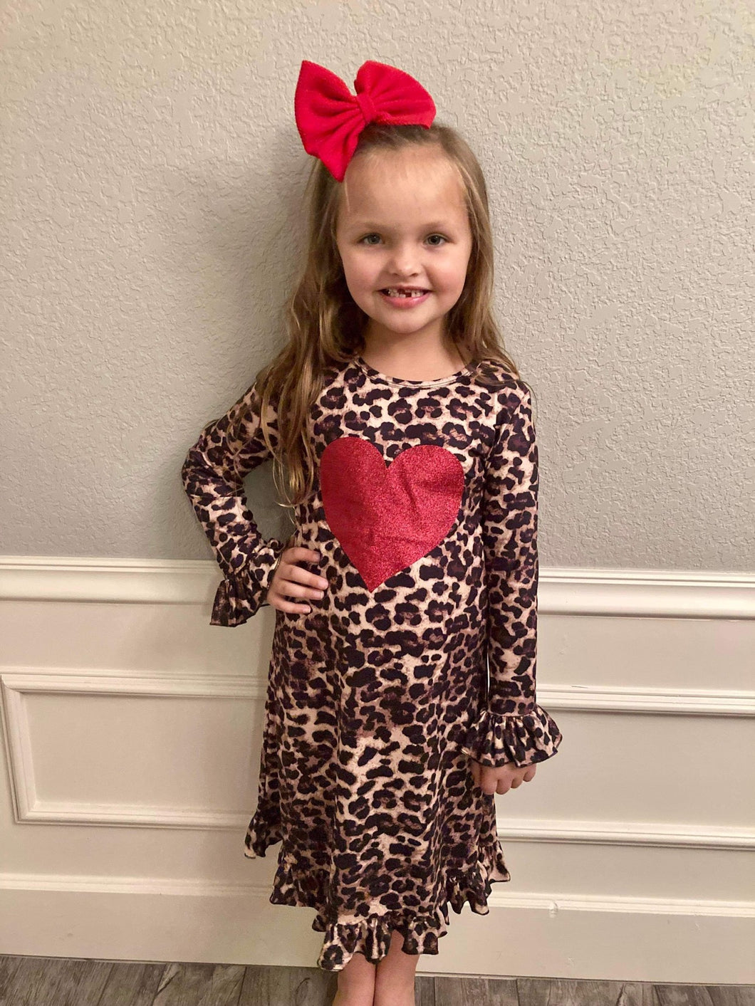 Leopard Heart Dress