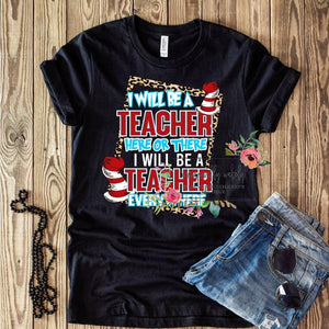 Teacher here or there Dr Seuss