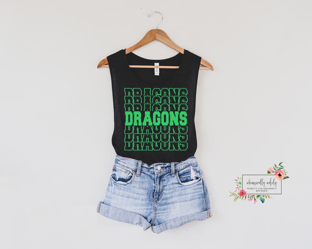 Dragons repeated  (accent color may be changed)