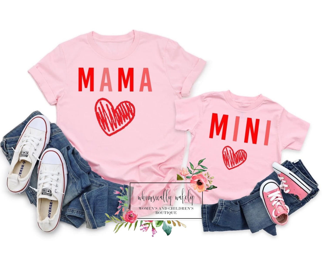 Mama heart mini heart
