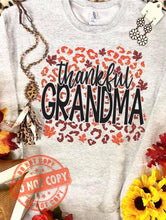 Load image into Gallery viewer, Thankful custom name leopard sweatshirt pre order
