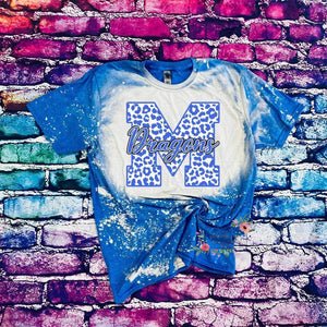 Bleached school spirit tees
