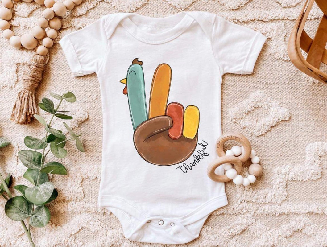Thankful Turkey Peace Sign