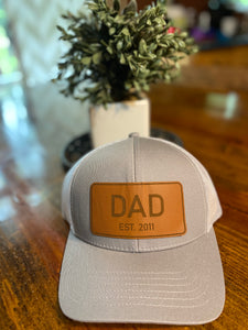 Leather patch caps (in stock)