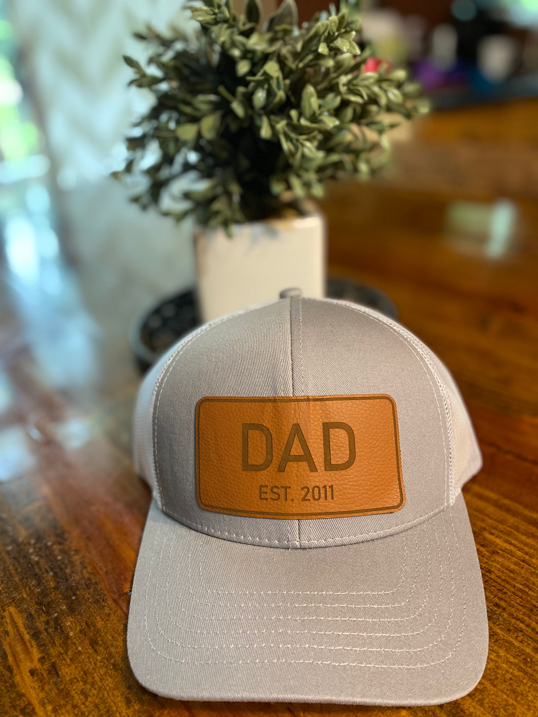 Leather patch caps (in stock)