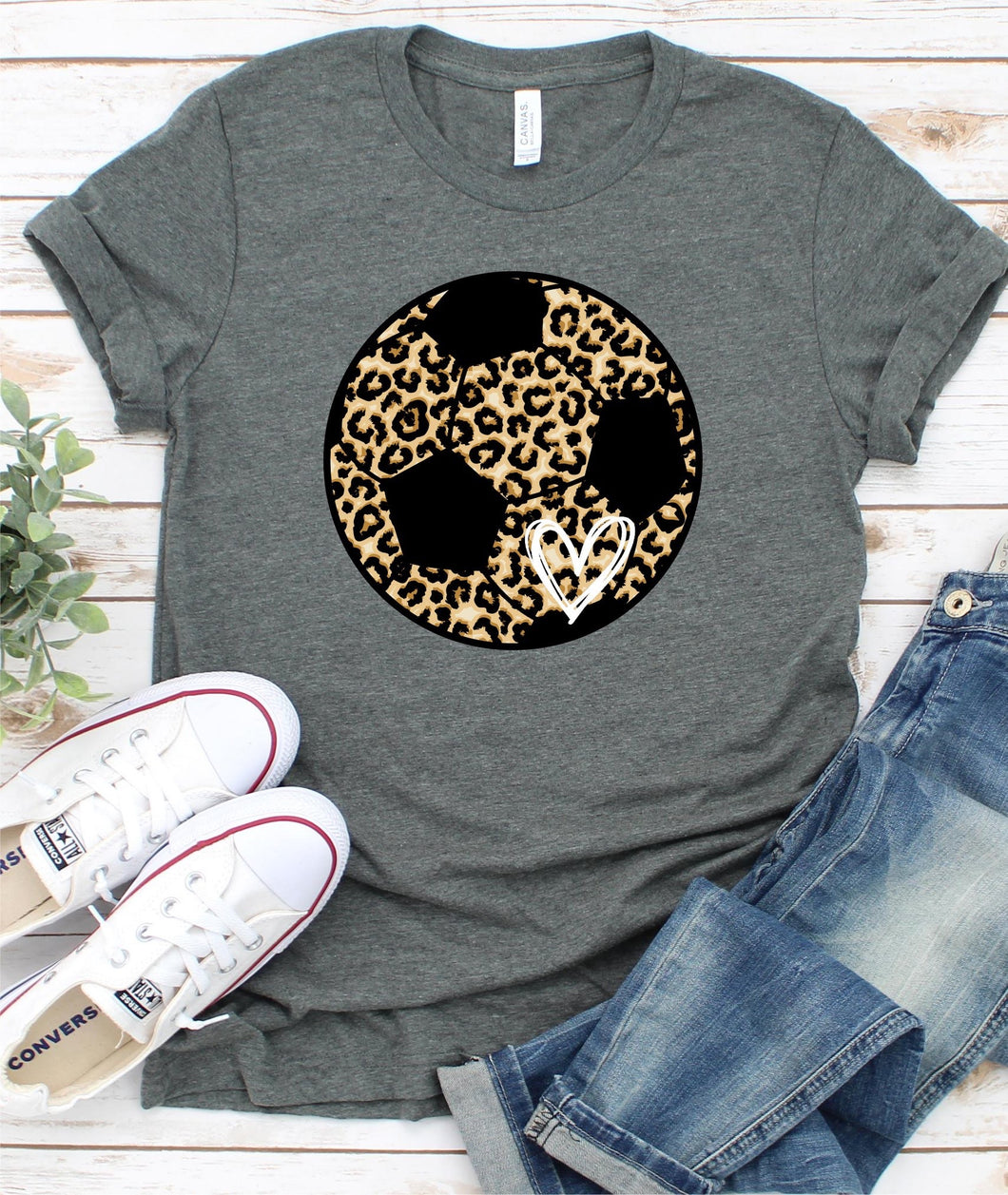 Leopard soccer heart