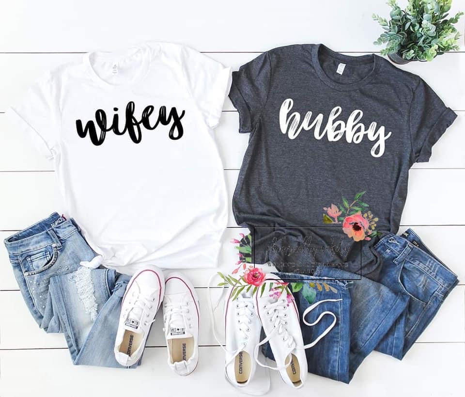 Wifey and hubby tees