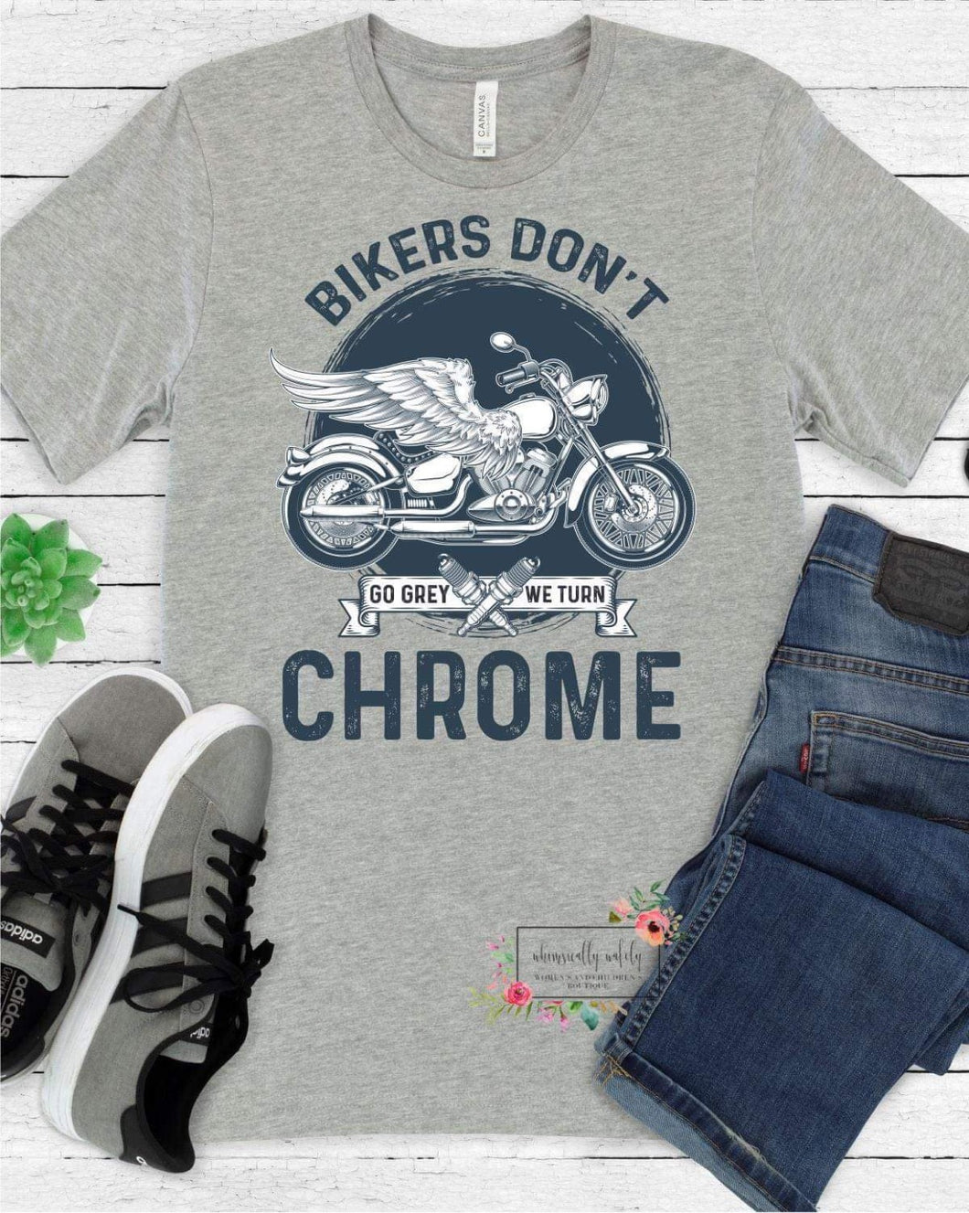 Biker don’t go grey we turn chrome