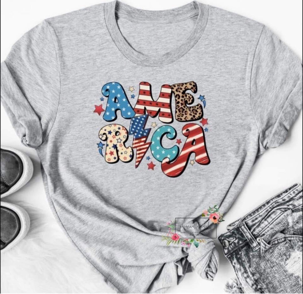 Multiprint America Tee