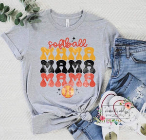 Retro Softball Mama