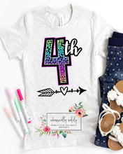 Load image into Gallery viewer, Rainbow leopard grade t-shirts

