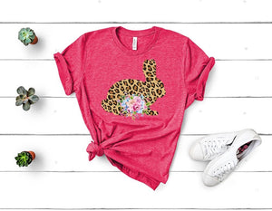 Leopard floral bunny