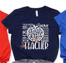 Load image into Gallery viewer, Teacher (leopard apple)
