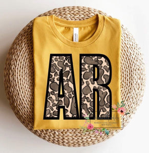 Customizable Giraffe Print State Tees