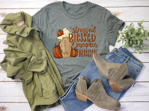 Stressed,blessed,pumpkin obsessed