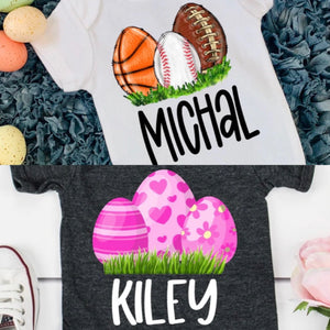Custom Easter name tees