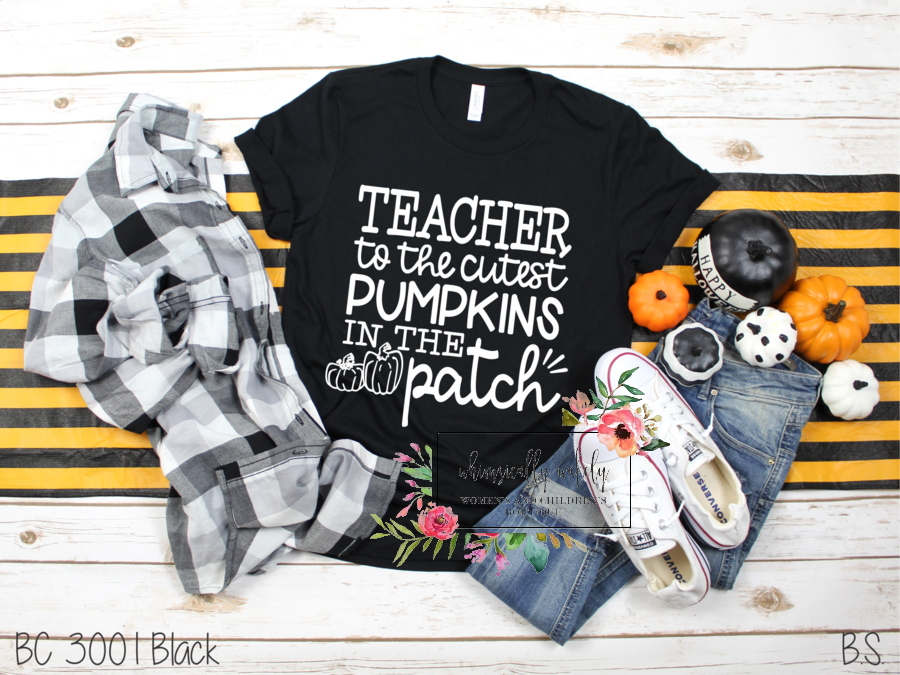 Teacher to the cutest pumpkin in the patch tee