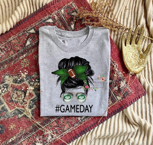 Messy Bun Game Day Tee (multiple teams)