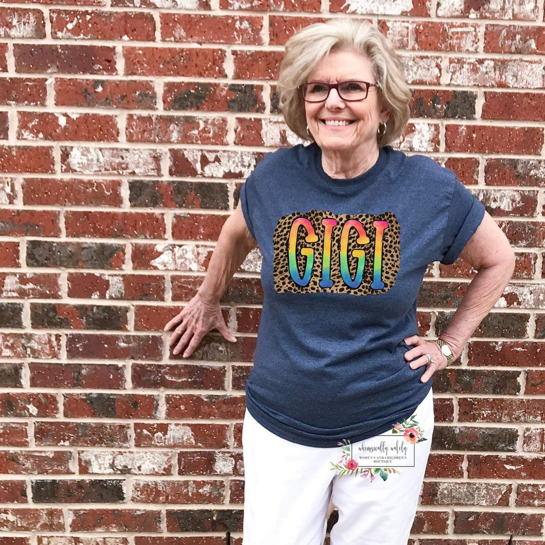 Rainbow letters Gigi